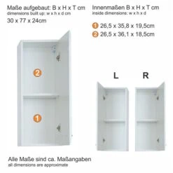 Trendteam Skin Hängeschrank Weiß Hochglanz -Roba || Pinolino Verkaufsgeschäft skin bd 1116 501 01 frontal datenblatt