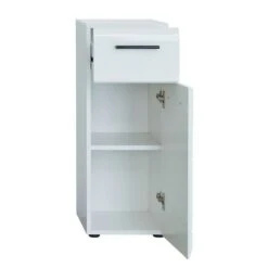 Trendteam Skin Kommode Weiß Hochglanz -Roba || Pinolino Verkaufsgeschäft skin bd 1116 802 01 freisteller offen