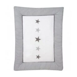 Schardt Krabbeldecke Stern Grau 100x135 Cm Mit Stickerei
