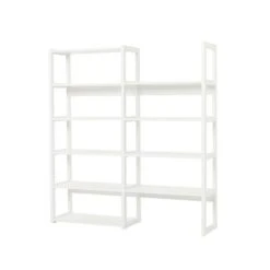 Hoppekids Storey Regalsystem 2-teilig Weiß Jeweils 80 Cm Breite, Mit 8 Regalbrettern