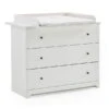 Arthur Berndt Thilo Wickelkommode Weiß MDF Weiß Mit Rillenfräsungen