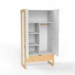 Nature Kid Laslo Kinderzimmer 2türig 4-teilig -Roba || Pinolino Verkaufsgeschäft trento kleiderschrank whiteroom 2t r 1zu1 offen 1