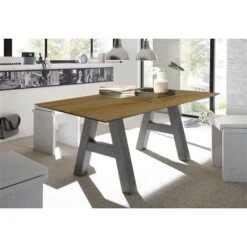 Mäusbacher The Big System Esstisch 180x90 Cm Farbe + Gestell Wählbar | Mit Schweizer Kante