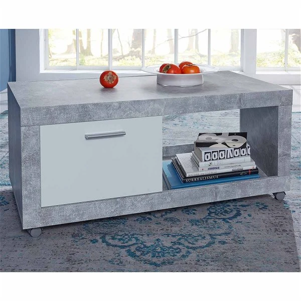 Trendteam Universal Couchtisch Auf Rollen Beton Stone Melamin 5 Trendteam Universal Couchtisch Auf Rollen Beton Stone Melamin – Bild 3