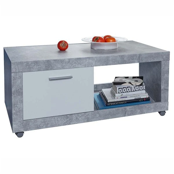 Trendteam Universal Couchtisch Auf Rollen Beton Stone Melamin 3 Trendteam Universal Couchtisch Auf Rollen Beton Stone Melamin