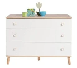 Paidi Ylvie Wickelkommode 3 Schubkästen Breit Schubkästen Kreideweiß