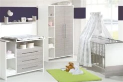 Schardt Eco Silber Kinderzimmer Inkl. Umbauseiten Mit Zweitürigem Schrank